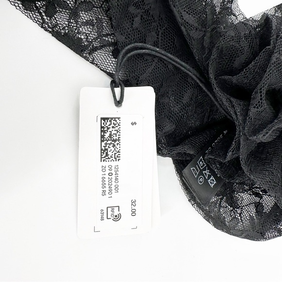 NWT & Other Stories Rose Tie Lace Necklace - Picture 5 of 6